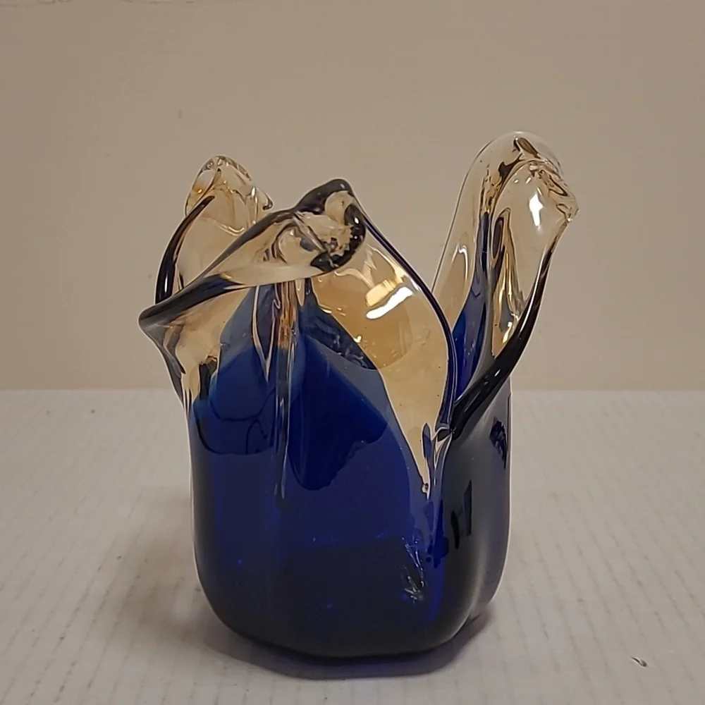 NWT White Cristal Murano Style Vase From Italy